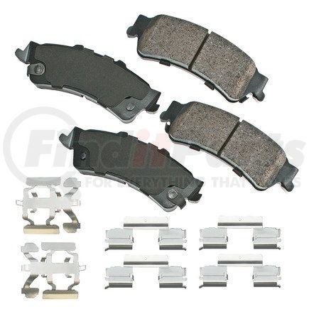 ACT792 by AKEBONO - ProACT Ultra Premium Ceramic Disc Brake Pad Kit