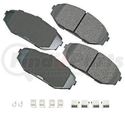 ACT793A by AKEBONO - ProACT Ultra Premium Ceramic Disc Brake Pad Kit