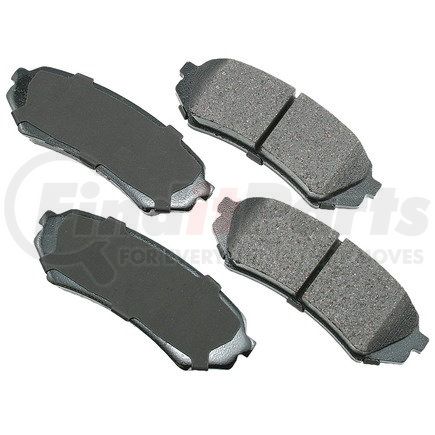 ACT773 by AKEBONO - ProACT Ultra Premium Ceramic Disc Brake Pad Kit