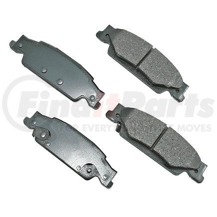 ACT922 by AKEBONO - ProACT Ultra Premium Ceramic Disc Brake Pad Kit