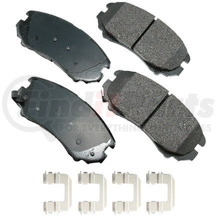 ACT924B by AKEBONO - ProACT Ultra Premium Ceramic Disc Brake Pad Kit