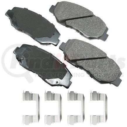 ACT914B by AKEBONO - ProACT Ultra Premium Ceramic Disc Brake Pad Kit