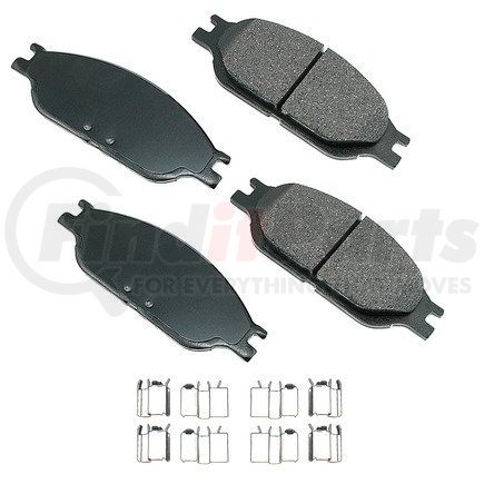 ACT803 by AKEBONO - ProACT Ultra Premium Ceramic Disc Brake Pad Kit