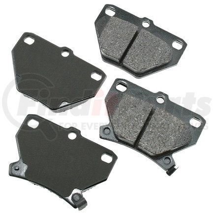 ACT823 by AKEBONO - ProACT Ultra Premium Ceramic Disc Brake Pad Kit