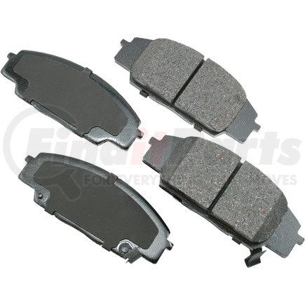 ACT829 by AKEBONO - ProACT Ultra Premium Ceramic Disc Brake Pad Kit