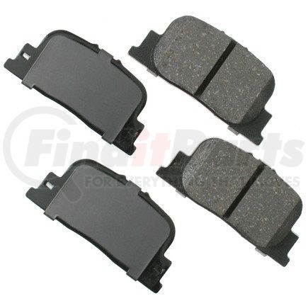 ACT835 by AKEBONO - ProACT Ultra Premium Ceramic Disc Brake Pad Kit