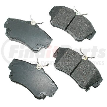 ACT841 by AKEBONO - ProACT Ultra Premium Ceramic Disc Brake Pad Kit