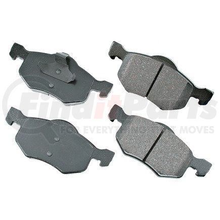 ACT843 by AKEBONO - ProACT Ultra Premium Ceramic Disc Brake Pad Kit