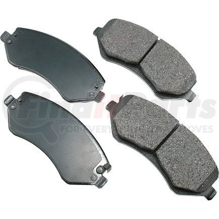 ACT856 by AKEBONO - ProACT Ultra Premium Ceramic Disc Brake Pad Kit