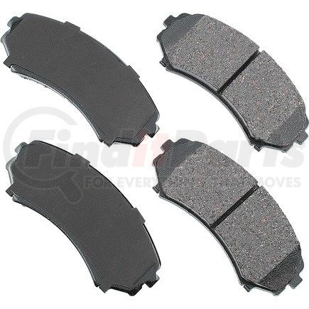 ACT867 by AKEBONO - ProACT Ultra Premium Ceramic Disc Brake Pad Kit