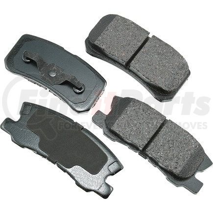 ACT868 by AKEBONO - ProACT Ultra Premium Ceramic Disc Brake Pad Kit