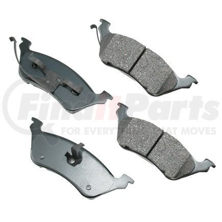 ACT858 by AKEBONO - ProACT Ultra Premium Ceramic Disc Brake Pad Kit