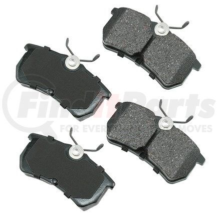 ACT886 by AKEBONO - ProACT Ultra Premium Ceramic Disc Brake Pad Kit