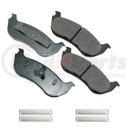 ACT881 by AKEBONO - ProACT Ultra Premium Ceramic Disc Brake Pad Kit