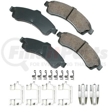 ACT882 by AKEBONO - ProACT Ultra Premium Ceramic Disc Brake Pad Kit