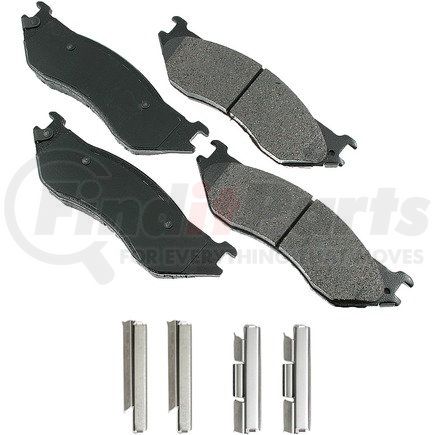 ACT897 by AKEBONO - ProACT Ultra Premium Ceramic Disc Brake Pad Kit