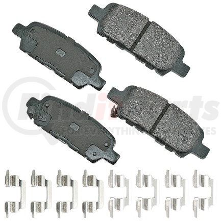 ACT905A by AKEBONO - ProACT Ultra Premium Ceramic Disc Brake Pad Kit