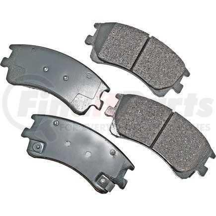 ACT957 by AKEBONO - ProACT Ultra Premium Ceramic Disc Brake Pad Kit