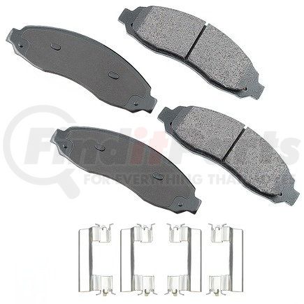 ACT962 by AKEBONO - ProACT Ultra Premium Ceramic Disc Brake Pad Kit