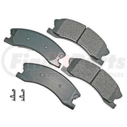 ACT945 by AKEBONO - ProACT Ultra Premium Ceramic Disc Brake Pad Kit