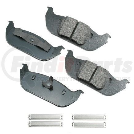 ACT952 by AKEBONO - ProACT Ultra Premium Ceramic Disc Brake Pad Kit