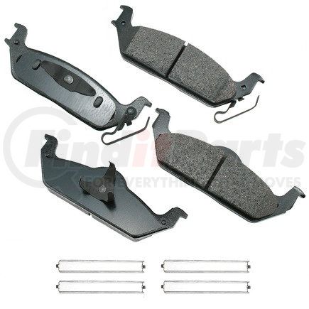 ACT963 by AKEBONO - ProACT Ultra Premium Ceramic Disc Brake Pad Kit