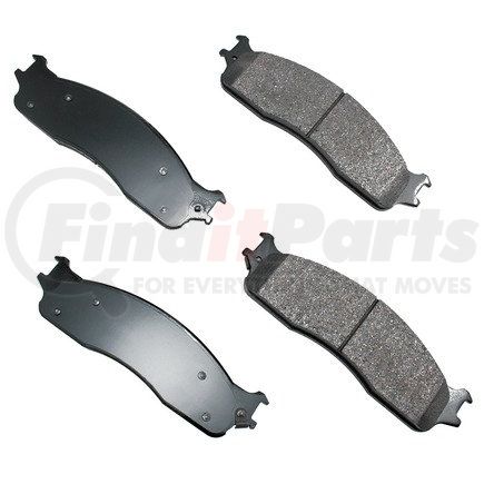 ACT965 by AKEBONO - ProACT Ultra Premium Ceramic Disc Brake Pad Kit