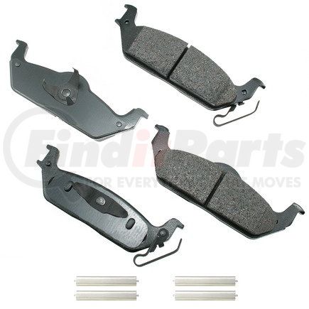ASP1012A by AKEBONO - Performance Ultra Premium Ceramic Disc Brake Pad Kit