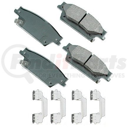 Akebono ASP1020 Disc Brake Pad Set Performance Ultra Premium Ceramic Disc Brake Pad Kit