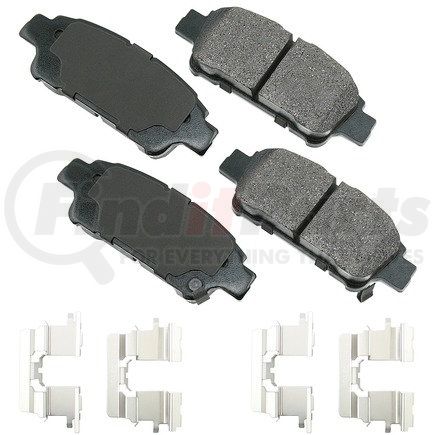 ACT995A by AKEBONO - ProACT Ultra Premium Ceramic Disc Brake Pad Kit