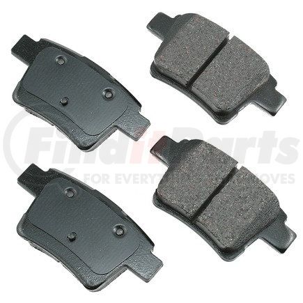 ASP1071 by AKEBONO - Performance Ultra Premium Ceramic Disc Brake Pad Kit