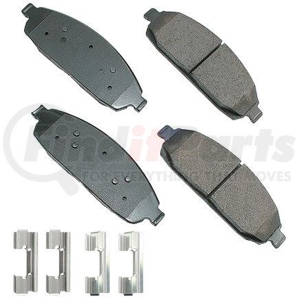 ASP1080A by AKEBONO - Performance Ultra Premium Ceramic Disc Brake Pad Kit