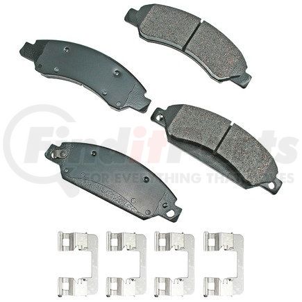 ASP1092A by AKEBONO - Performance Ultra Premium Ceramic Disc Brake Pad Kit