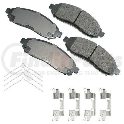 ASP1094A by AKEBONO - Performance Ultra Premium Ceramic Disc Brake Pad Kit