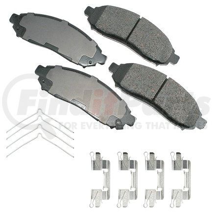 Akebono ASP1094A Disc Brake Pad Set Performance Ultra Premium Ceramic Disc Brake Pad Kit