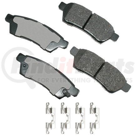 ASP1100A by AKEBONO - Performance Ultra Premium Ceramic Disc Brake Pad Kit