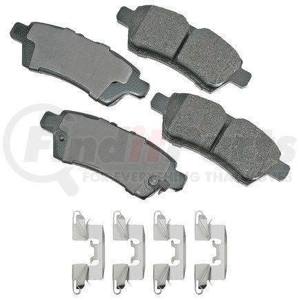 ASP1101A by AKEBONO - Performance Ultra Premium Ceramic Disc Brake Pad Kit