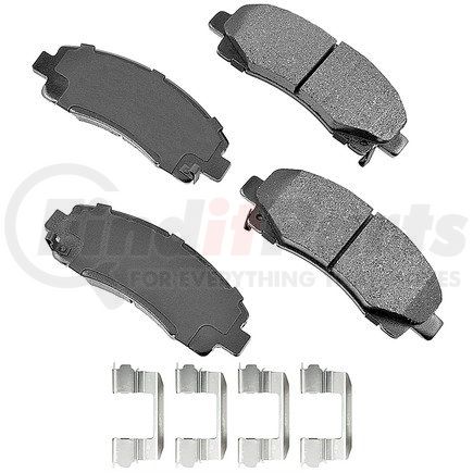 ASP1102A by AKEBONO - Performance Ultra Premium Ceramic Disc Brake Pad Kit