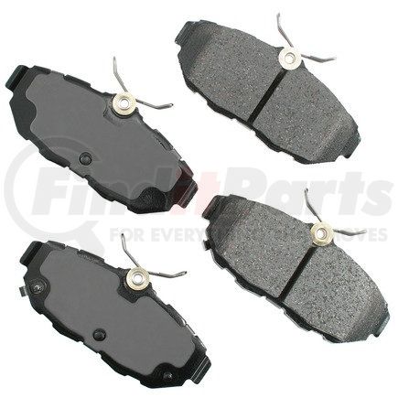 ASP1082 by AKEBONO - Performance Ultra Premium Ceramic Disc Brake Pad Kit