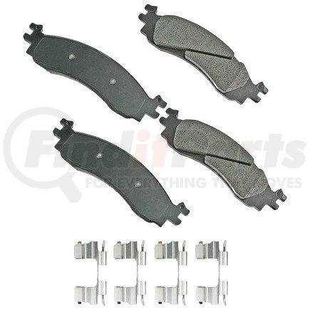 Akebono ASP1158A Disc Brake Pad Set Performance Ultra Premium Ceramic Disc Brake Pad Kit