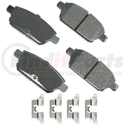 ASP1161A by AKEBONO - Performance Ultra Premium Ceramic Disc Brake Pad Kit