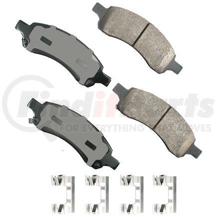 ASP1169B by AKEBONO - Performance Ultra Premium Ceramic Disc Brake Pad Kit