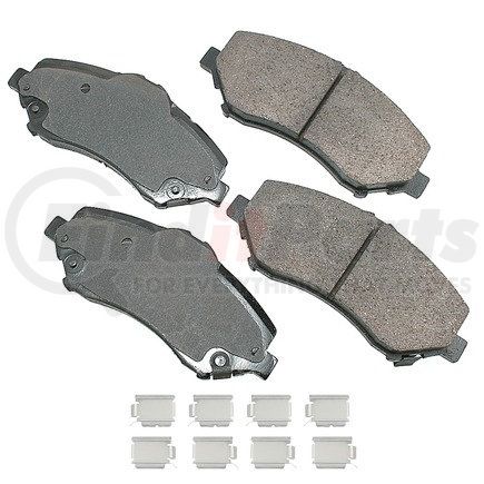 ASP1273A by AKEBONO - Performance Ultra Premium Ceramic Disc Brake Pad Kit