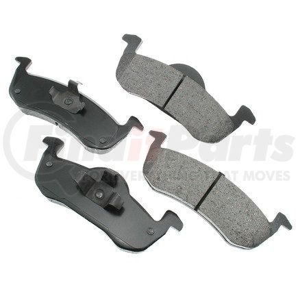 ASP1279 by AKEBONO - Performance Ultra Premium Ceramic Disc Brake Pad Kit