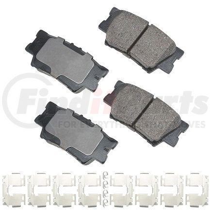 ASP1212A by AKEBONO - Performance Ultra Premium Ceramic Disc Brake Pad Kit