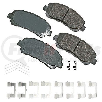 ASP1338A by AKEBONO - Performance Ultra Premium Ceramic Disc Brake Pad Kit