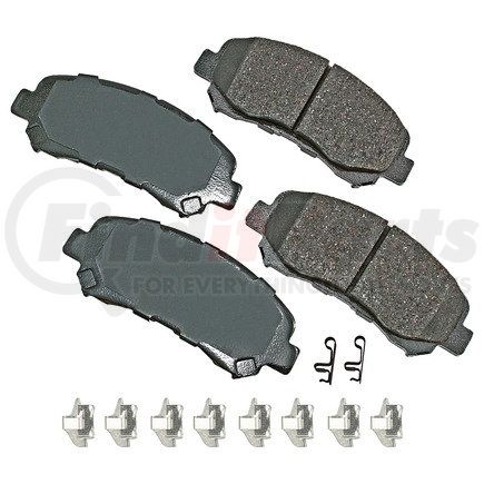 ASP1338B by AKEBONO - Performance Ultra Premium Ceramic Disc Brake Pad Kit