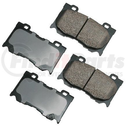 ASP1346 by AKEBONO - Performance Ultra Premium Ceramic Disc Brake Pad Kit