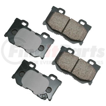 ASP1347 by AKEBONO - Performance Ultra Premium Ceramic Disc Brake Pad Kit