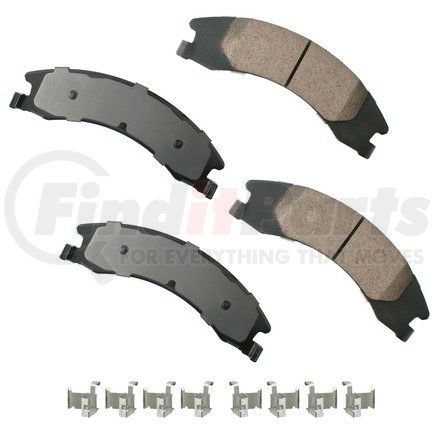 ASP1329 by AKEBONO - Performance Ultra Premium Ceramic Disc Brake Pad Kit